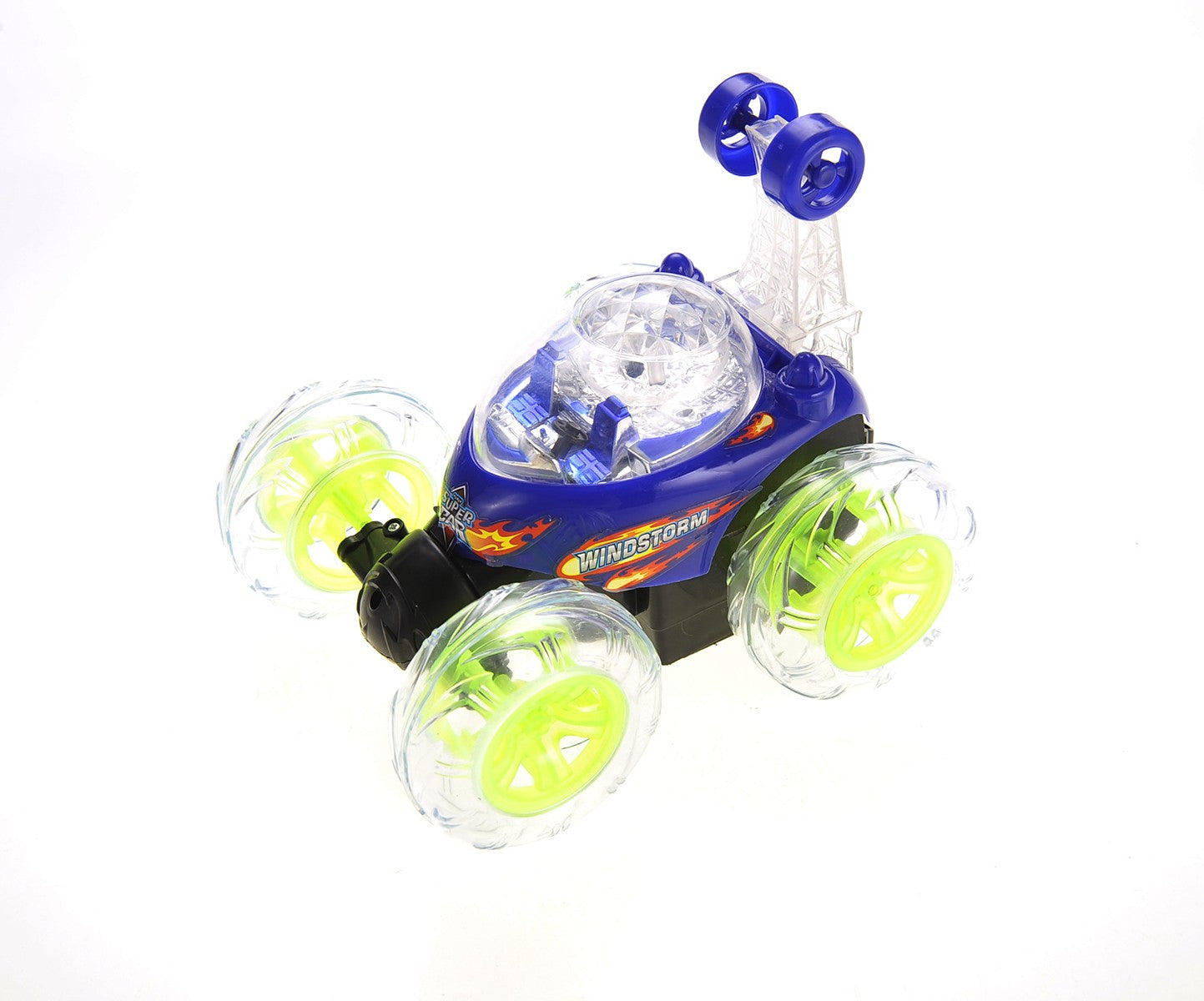 RC Stunt Twister Car W/ Light & Music (Blue)
