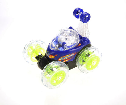RC Stunt Twister Car W/ Light & Music (Blue)