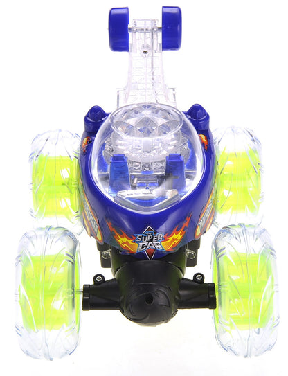 RC Stunt Twister Car W/ Light & Music (Blue)