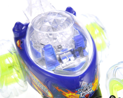 RC Stunt Twister Car W/ Light & Music (Blue)