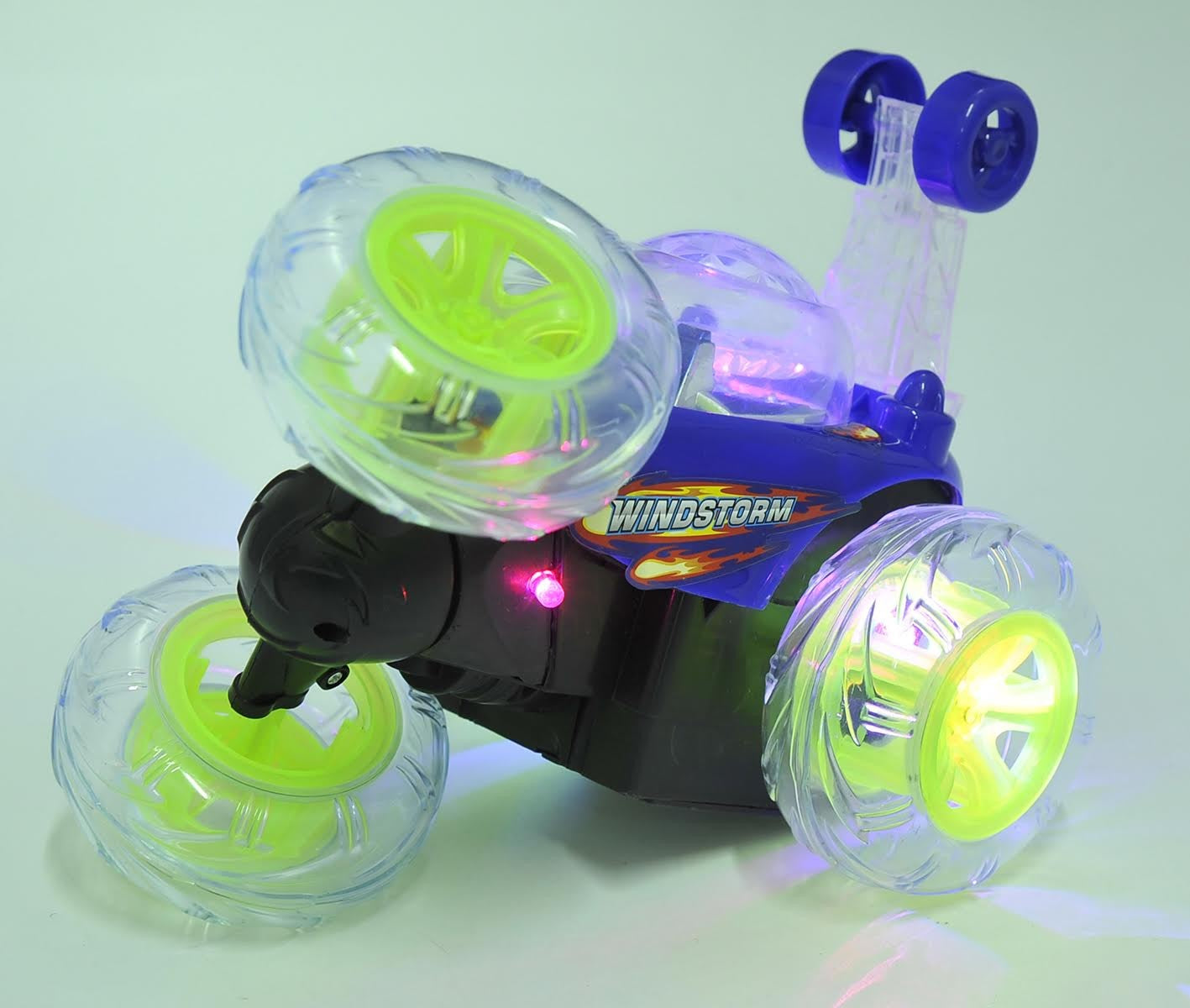 RC Stunt Twister Car W/ Light & Music (Blue)