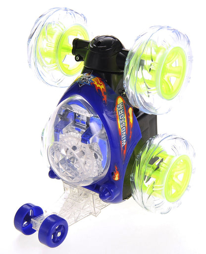 RC Stunt Twister Car W/ Light & Music (Blue)