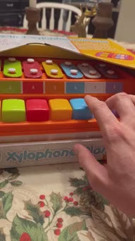 2in1 Large 12" X 8" Baby Piano Xylophone Toy for Toddlers – Large Piano Toy Musical Instrument with 8 Key Scales, Preschool Learning Educational Toy for Kids Boys and Girls