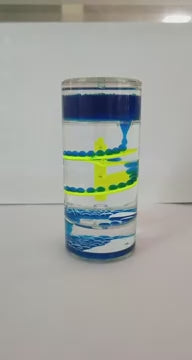 Cylinder Liquid Motion Bubbler, Liquid Sensory Toy Timer, Calm and Relaxing Fidget Desk Toy, Helps with Anxiety, Austism, ADHD. Gifts for Kids and Adults Classroom and Office