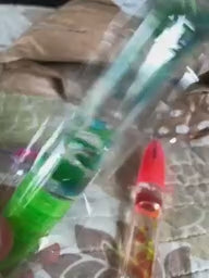 Liquid Motion Bubbler Pens Toy, Liquid Timer Pen with Retractable Ball Point Pen, Colorful Anxiety Stress Relief Calming Relaxing Writing Cool Fidget Toys for Kids & Adults (Red, Blue, Green)