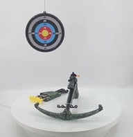 Deluxe Military Action Crossbow Toy | Kids Target Archery Crossbow with Scope and Arrow Toy