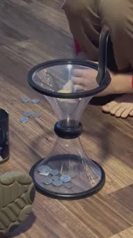 Vortex Gravity Defying Coin Piggy Bank Fun Money Savings Gravity Circling Around When Saving Loose Coins Cool Decoration Money Bank for Kids and Adults