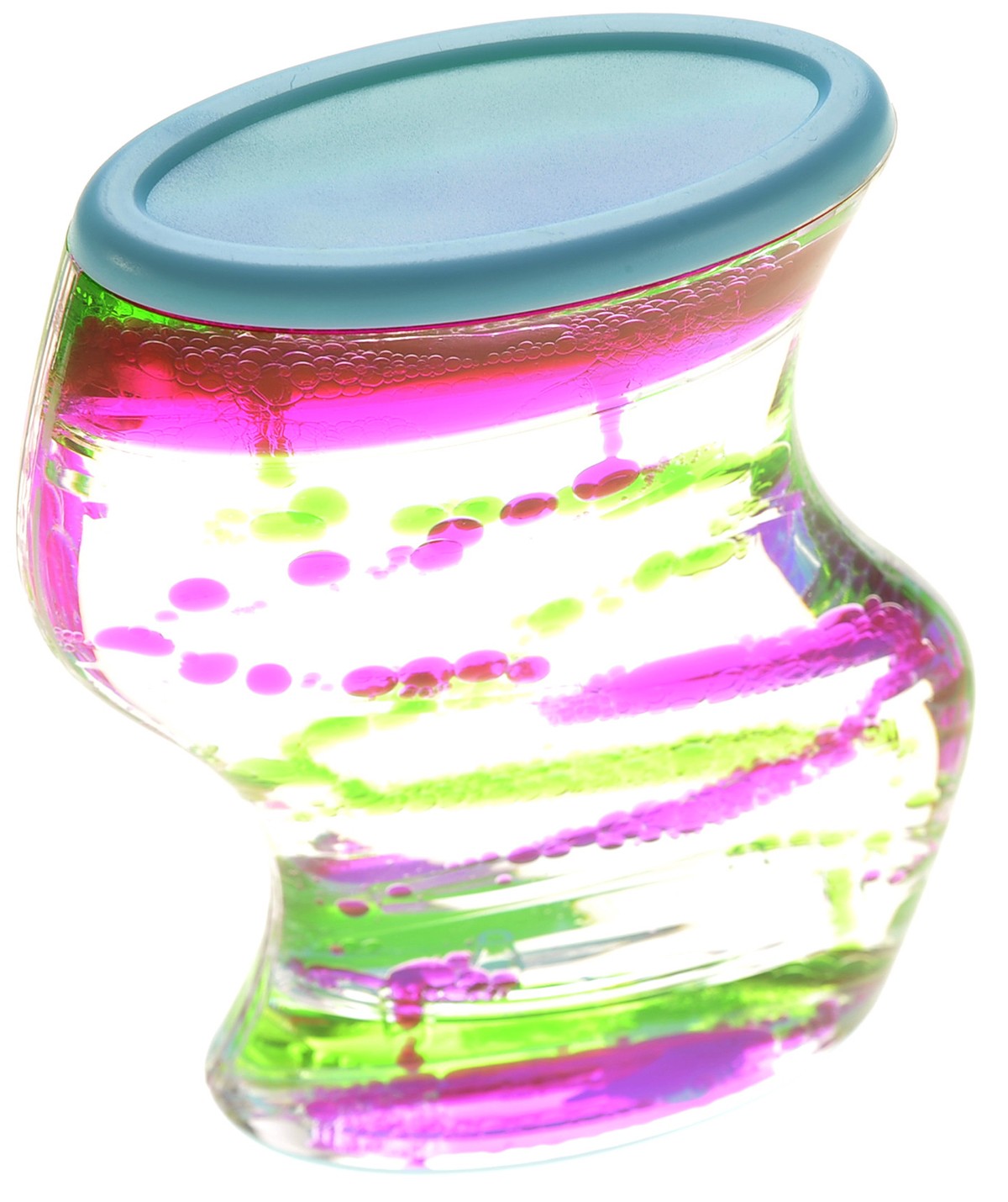 Liquid Motion Bubbler (Green Pink)