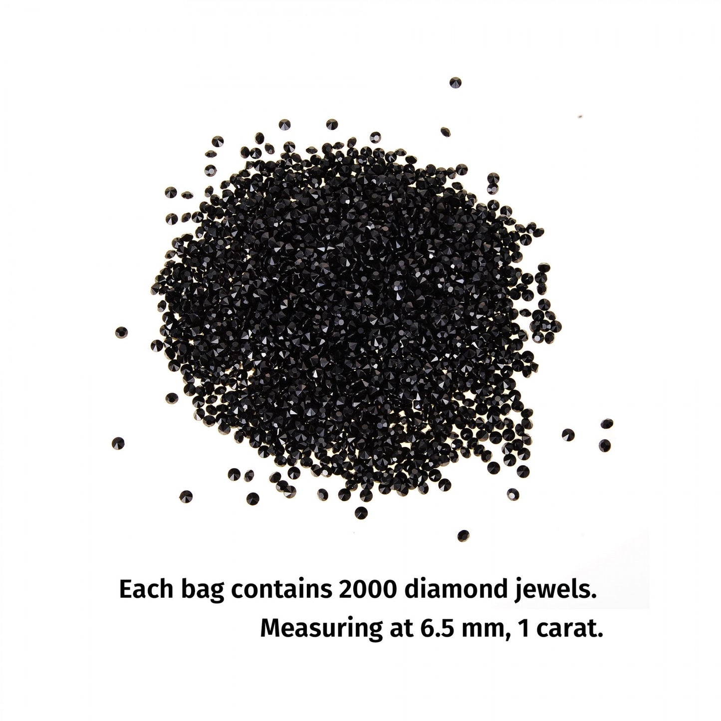Black Diamond Table Confetti, Vase Filler 2000/Pks